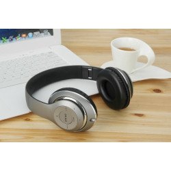 Premium Sound HD Over the Ear Wireless Bluetooth Stereo Headphone HK399 (Gray)